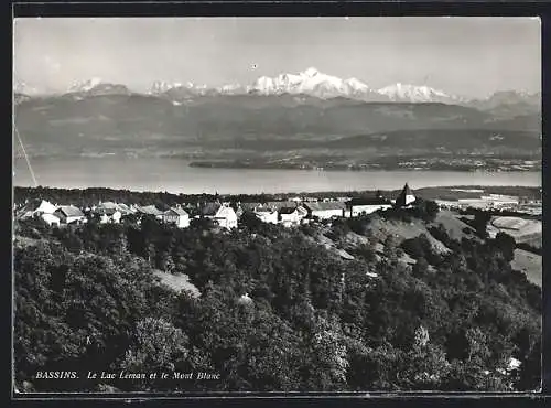 AK Bassins, Le Lac Léman et le Mont Blanc