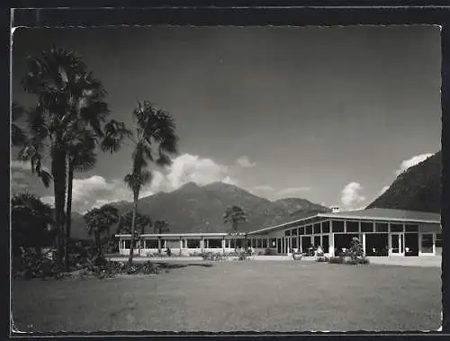 AK Locarno-Ascona, Motel Losone an der Hauptstrasse Locarno-Ascona