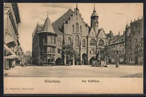 AK Hildesheim, Blick auf das Rathaus