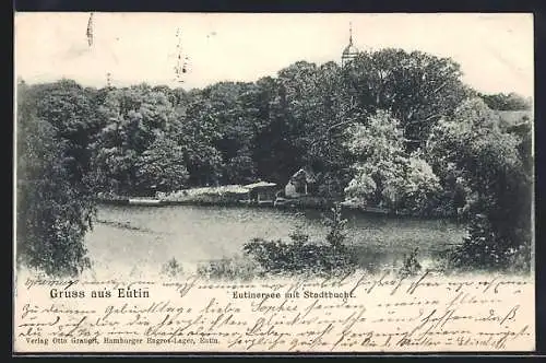 AK Eutin, Eutinersee mit Stadtbucht