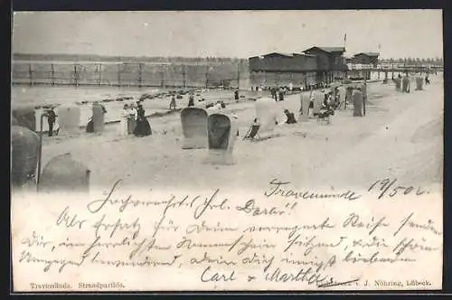 AK Travemünde, Strandpartie mit Strandkörben