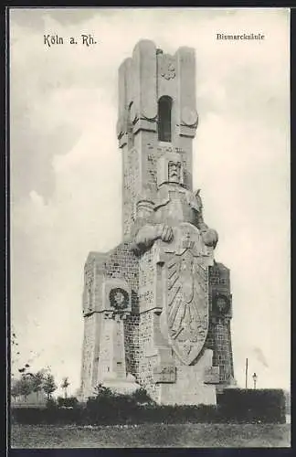 AK Köln-Marienburg, Blick auf die Bismarcksäule