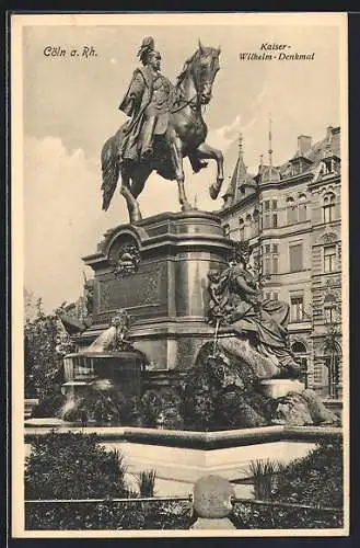 AK Köln-Neustadt, Kaiser-Wilhelm-Denkmal