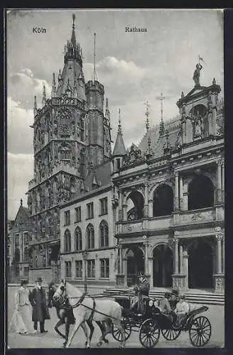 AK Köln, Partie am Rathaus