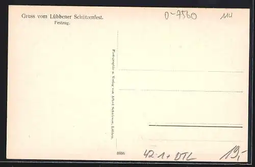 AK Lübben, Schützenfest, Festzug durch den Ort