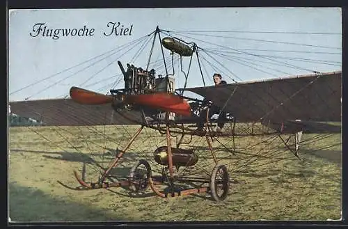 AK Pilot im Flugzeug