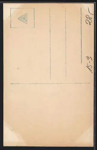 AK Fliegerleutnant Hellmuth Goerz in Mantel mit Fliegerhaube