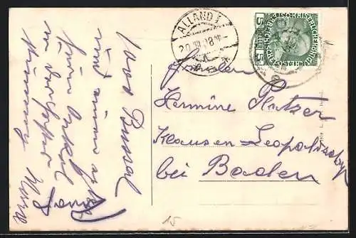 AK Kaiser Franz Josef I. von Österreich jung und alt, Briefmarken aus Österreich