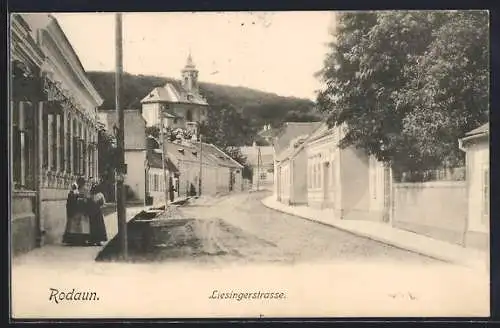 AK Wien-Rodaun, Blick in die Liesingerstrasse