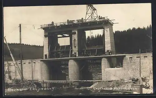 AK Langhalsen, Kraftwerk Partenstein, Staumauer