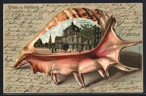 Passepartout-Lithographie Hamburg-St.Georg, Deutsches Schauspielhaus