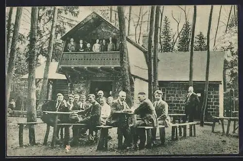 AK Lambrecht, Gasthaus-Schutzhütte Am Lambertskreuz