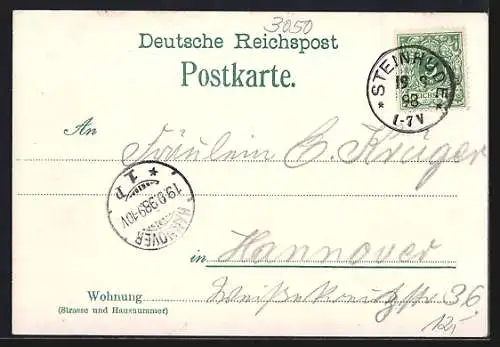 Lithographie Steinhude, Wilhelmstein, Geschützpartie