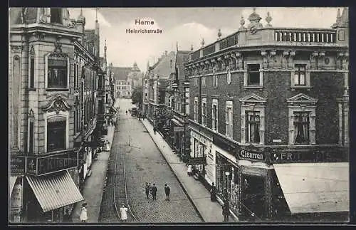 AK Herne, Blick in die Heinrichstrasse