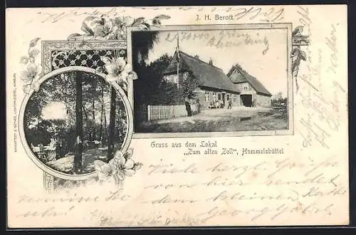 AK Hamburg-Hummelsbüttel, Gasthaus zum alten Zoll v. J. H. Berott