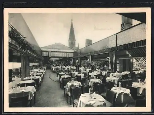 AK Berlin-Charlottenburg, Cafe Fritz Ungers Dachgarten am Zoo, Hardenbergstrasse