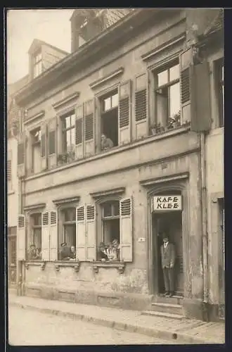 Foto-AK Speyer, Das Café Klee ca. 1920