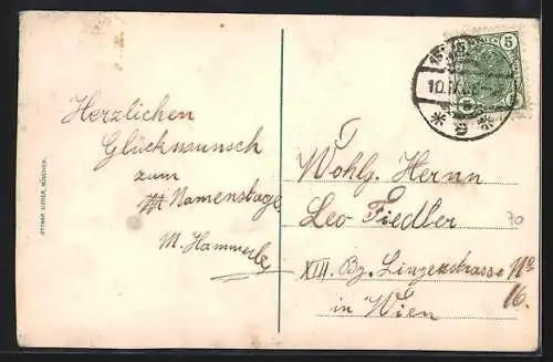 Passepartout-AK Portrait und Briefmarken von Kaiser Franz Josef I. von Österreich