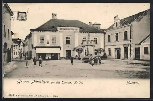 AK Gross-Pöchlarn an der Donau, Museum Ludwig Roubicek