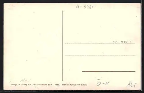 AK Nassereith, Partie im Ort mit Denkmal