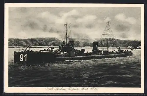 AK Kriegsschiff S. M. Hochsee Torpedo-Boot V. 191