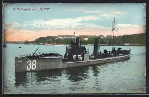 AK S. M. Torpedoboot S. 138 nahe der Küste