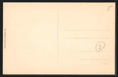 AK Kriegsschiff SMS von der Tann, Bugansicht