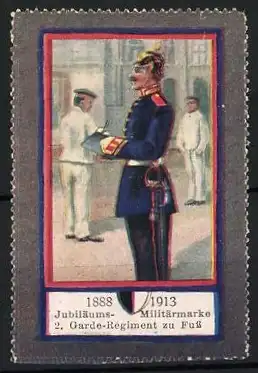 Reklamemarke 1888-1913, Jubiläums-Militärmarke, 2. Garde-Regiment zu Fuss