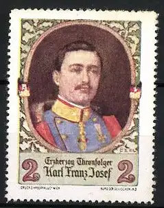 Reklamemarke Wien, Erzherzog Thronfolger Karl Franz Josef