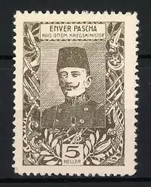 Reklamemarke Enver Pascha, Kriegsminister Türkei / Osmanisches Reich