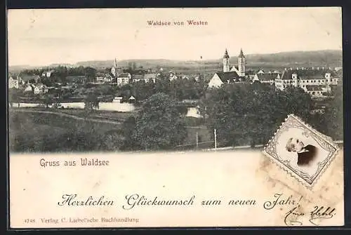 AK Waldsee / Württ., Ortsansichten von Westen