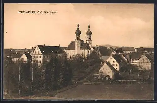 AK Uttenweiler /O.-A., Blick auf die Kirche