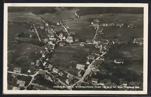 AK Dobel / Schwarzwald, Fliegeraufnahme des Ortes