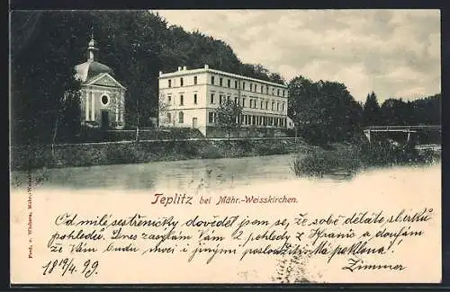 AK Teplitz, Blick auf Kurhaus