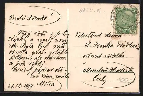 AK Prerov, Partie s mostem, Brücke