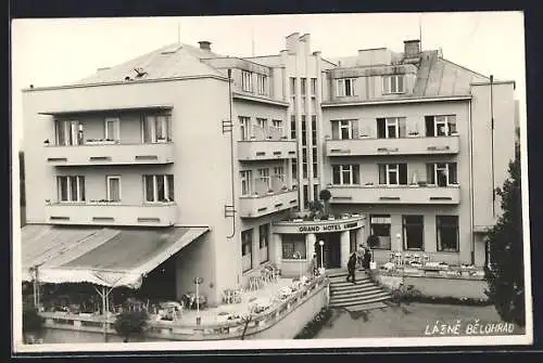 AK Lazne Belohrad, Blick auf das Grand Hotel