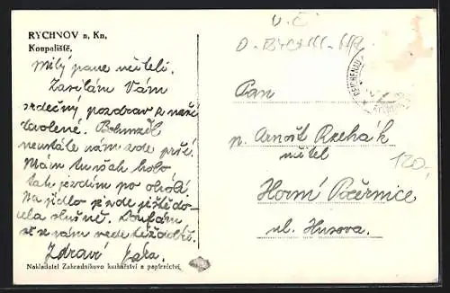 AK Rychnov n. Kn., Koupaliste u lázní Studánka