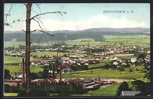 AK Königinhof a. Elbe / Dvur Králové n. Labem, Blick auf die Stadt