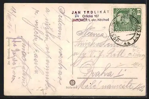 AK Josefstadt / Josefov / Jaromer, Radnice / Rathaus, Artillerie-Kaserne, Neustädter Ring