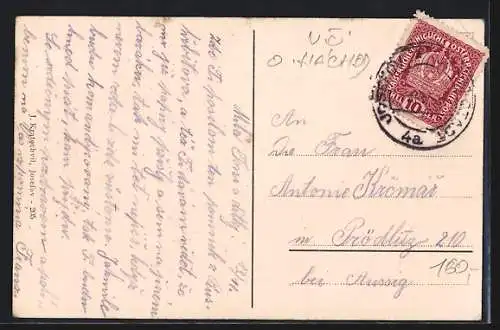 AK Josefstadt / Josefov / Jaromer, Válechný pomnik na voj. hrbitove