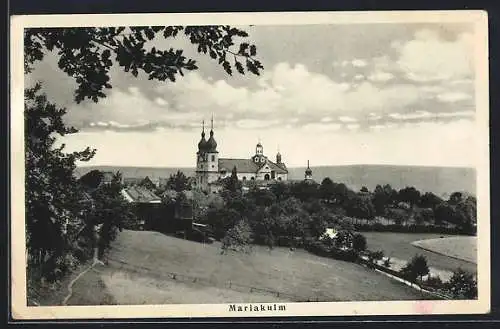 AK Mariakulm, Blick auf Klosterkirche