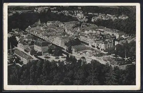 AK Franzensbad, Gesamtansicht, Fliegeraufnahme