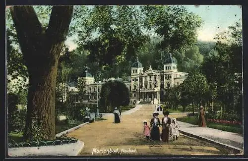 AK Marienbad, Blick auf das Neubad