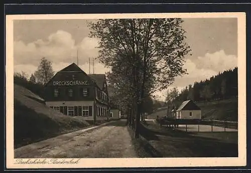 AK Breitenbach, Strassenpartie mit Dreckschänke