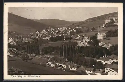 AK Winterberg i. Böhmerwald, Panorama vom Ort