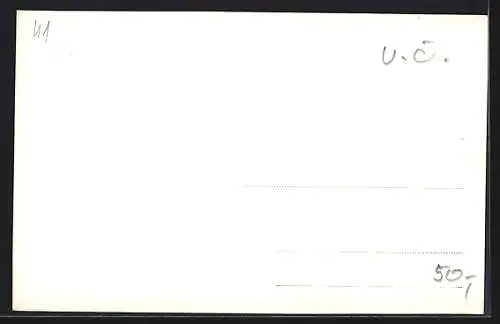 AK Náchod, Teilansicht im Schnee