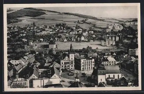 AK Nachod, Panorama über die Stadt