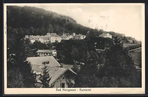 AK Bad Königswart, Blick auf das Kurviertel