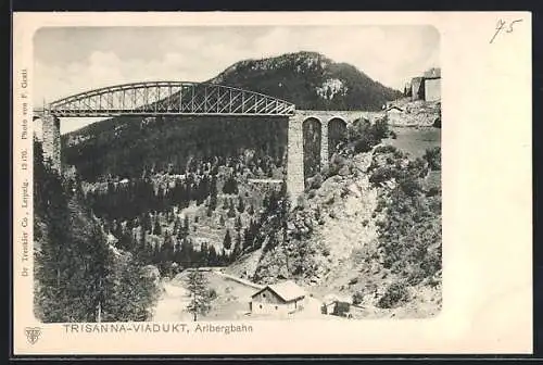 AK Strengen, Trisanna-Viadukt der Arlbergbahn