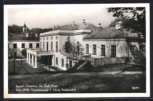 AK Wien, Schloss Pötzleinsdorf als Jugend-Gästehaus der Stadt Wien in der Geymüllergasse 1